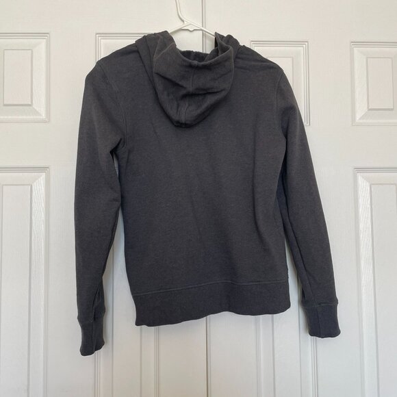 Pact Women's Cloud Brushed Fleece Zip Hoodie in Charcoal Heather - Picture 6 of 7